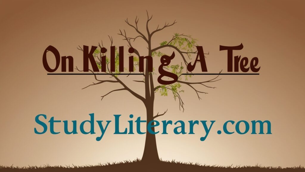 On Killing A Tree in Urdu/Hindi