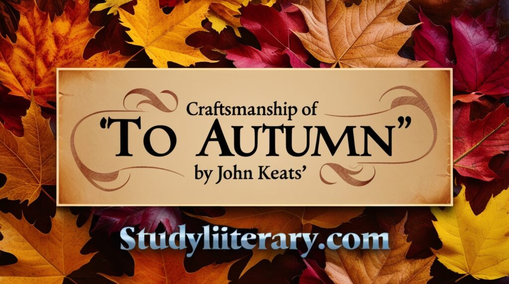 Craftsmanship of To Autumn by John Keats