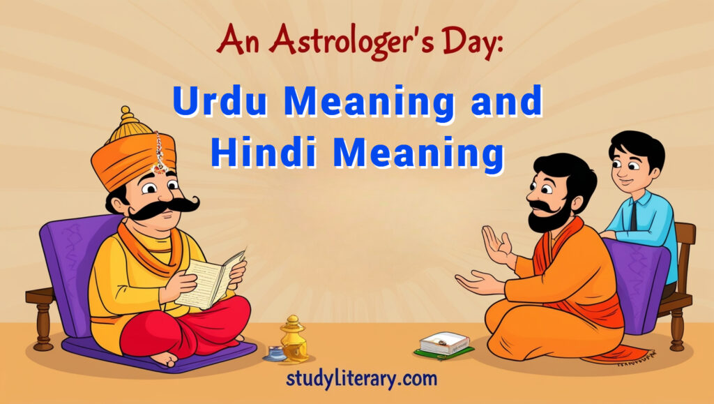 An Astrologer’s Day Urdu Meaning and Hindi Meaning