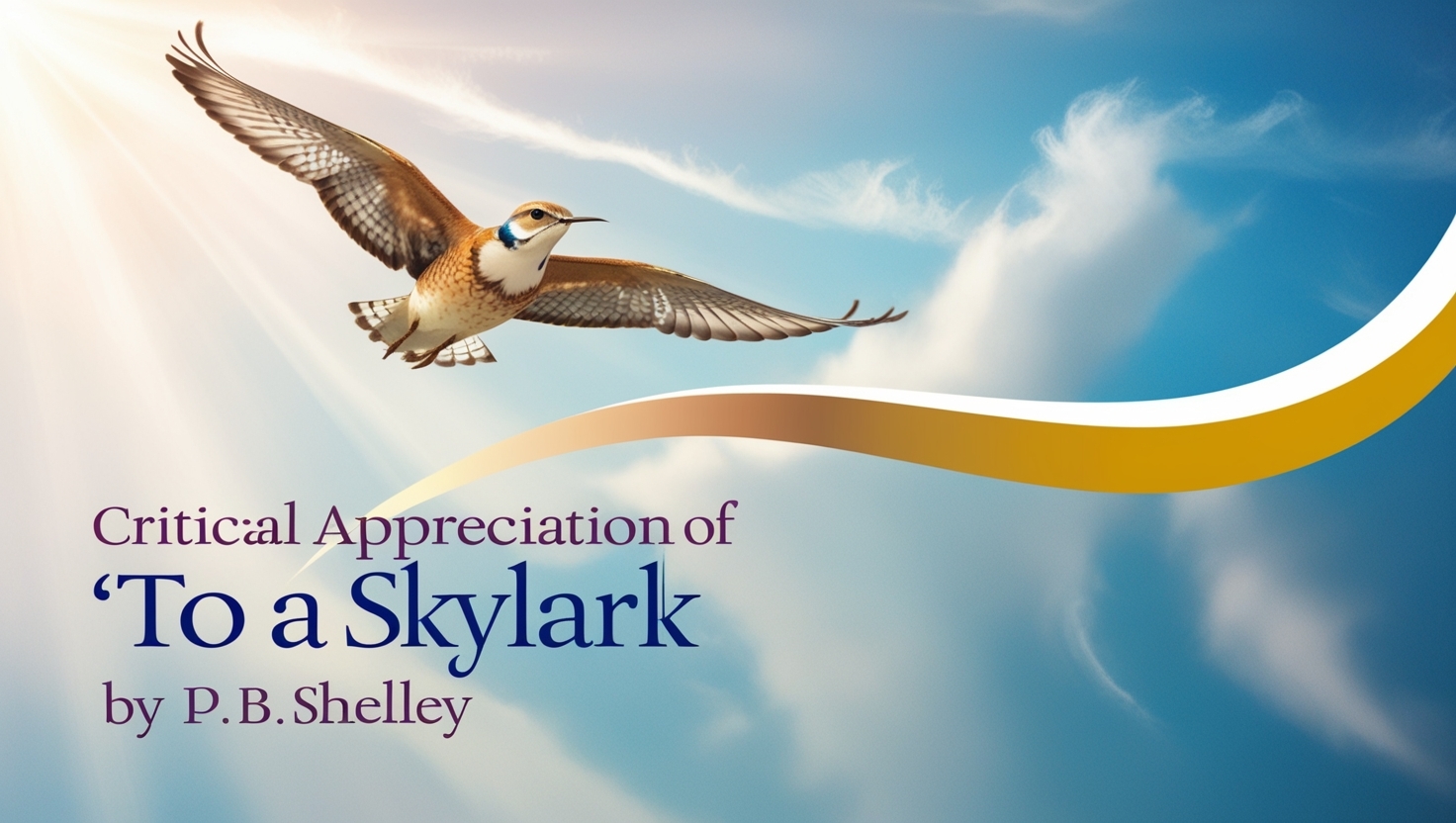 Critical Appreciation of To a Skylark by P.B. Shelley - studyliterary.com