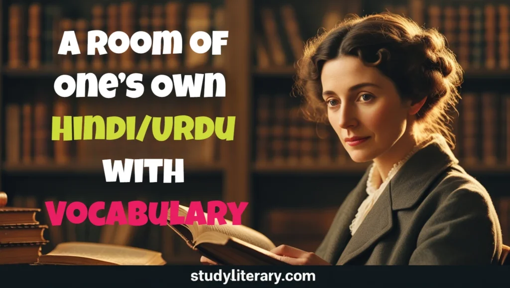 A Room of One’s Own in Hindi/Urdu with Vocabulary
