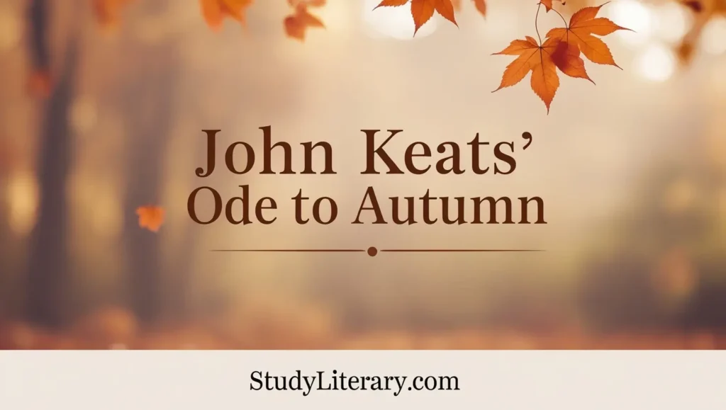 Ode to Autumn Notes