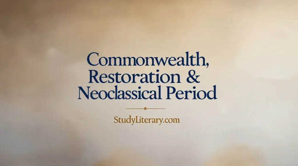 Commonwealth, Restoration & Neoclassical period