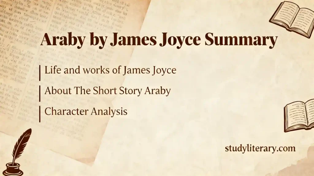 Araby Summary by James Joyce | About James Joyce | Character Analysis | Themes | BA/MA English | IDC 1