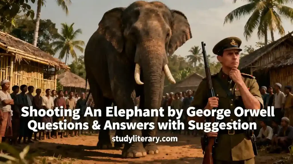 Shooting An Elephant Questions and Answers of George Orwell | Shooting An Elephant Suggestion | DSCC 2 | M.A / B.A English