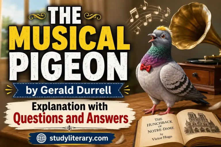The Musical Pigeon Question and Answer of Gerald Durrell with Explanation | A Magic Place Class 6 | ICSE Board